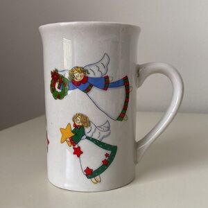Vintage Christmas angels Royal Norfolk coffee mug Heavyweight tall cup holidays